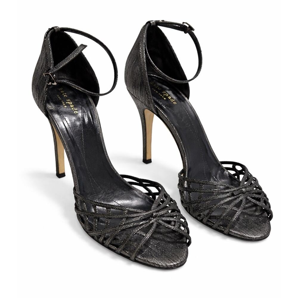 Kate Spade NY Strappy Heels Made in Italy Evening Sandals Stiletto – Size 10B